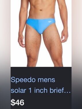 Speedo Bright Blue Men's Swim Brief